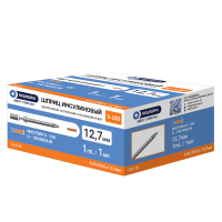 &nbsp;Шприц инсулиновый U-100 29G